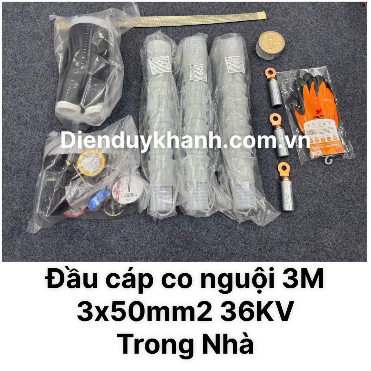Đầu Cáp Co Nguội Trung Thế Trong Nhà 36KV OD 3C QTII(K)6S-33-50 (3x50mm2)